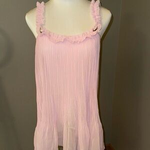 Sabrina Carpenter Victoria’s Secret Espresso Chemise Slip Dress Pink size small